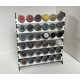 42 Pot Mini Tall Paint Rack Vallejo size Black and White